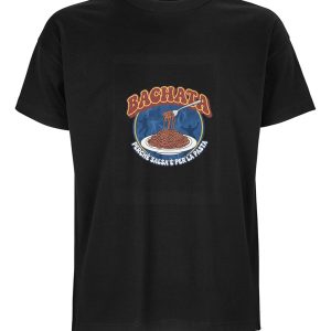 T-shirt Bachata "Perché Salsa è per la Pasta" – Unisex (Nero/Bianco)