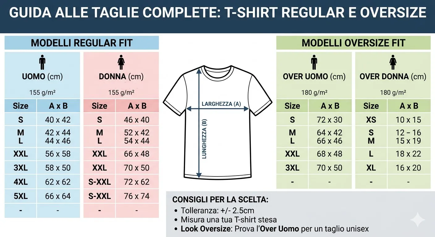 Guida alle Taglie