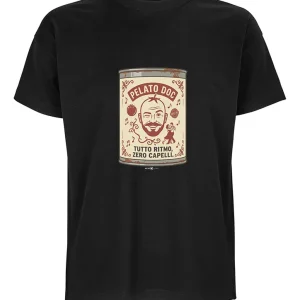 T-shirt Uomo "Pelato DOC" Salsa – Tutto Ritmo, Zero Capelli