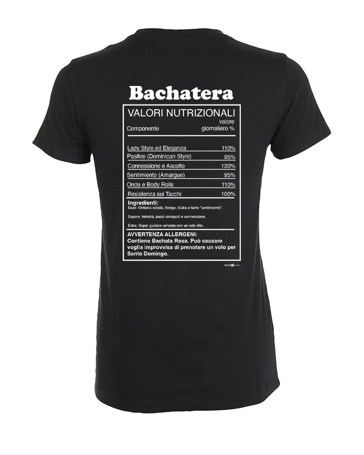 T-shirt Donna "Bachatera" – Il Superpotere del Ritmo (Stampa sul Retro)