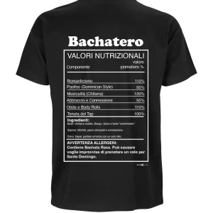 T-shirt Bachatero Valori Nutrizionali – L'Anatomia del Ballerino (Uomo)